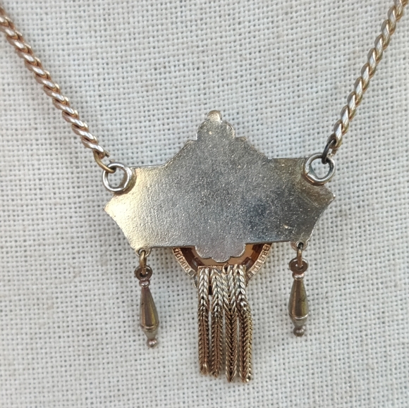 Antique Victorian Carved Shell Cameo Necklace - Picture 3 of 5